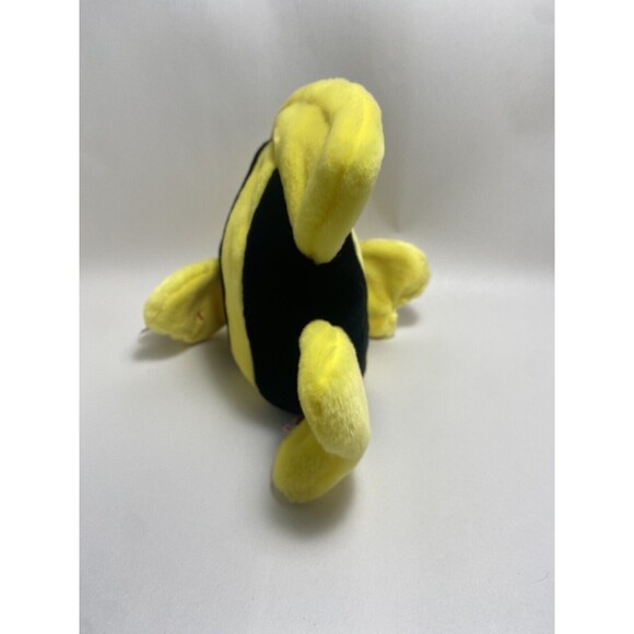 Vintage Ty Beanie Buddies Bubbles the Fish Plush Toy 1998 With Paper Hang Tag - Picture 4 of 9